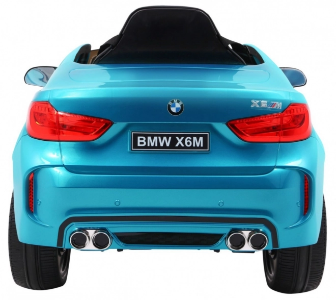 BMW X6M Elektrické autíčko pre deti červené s lakom a diaľkovým ovládačom – Modré