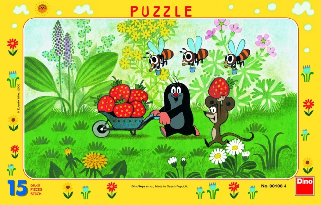 Papierové puzzle Krtek na výlete