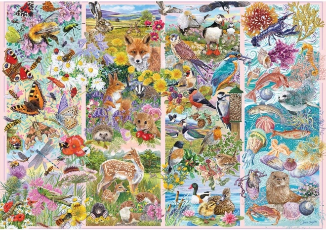 Puzzle Zvedaví tvory 500 dielikov
