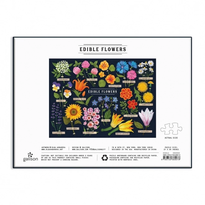 Puzzle Jedlé kvety 1000 dielikov