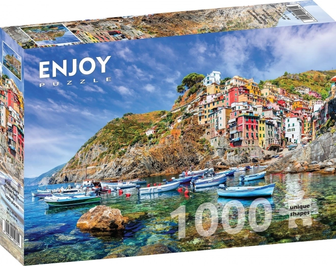 Užívajte si Puzzle Riomaggiore Cinque Terre Taliansko 1000 dielov