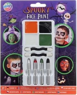 Moxy maľovanie na tvár – desivý Halloween