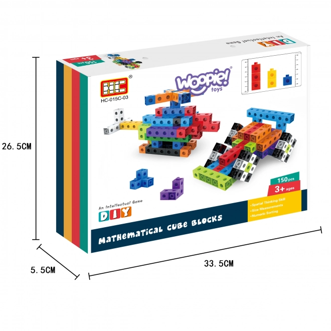 Konštrukčné kocky 3D s kockami 150 ks