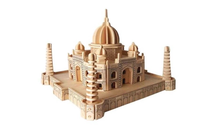 Drevené 3D puzzle Taj Mahal z dreva