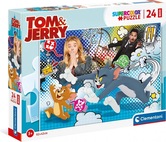 Puzzle 24 dielikov Maxi Tom & Jerry