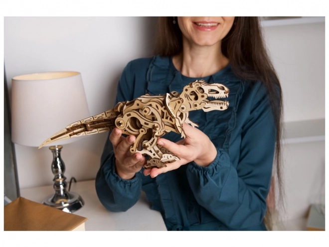 Ugears 3D drevené mechanické puzzle Tyrannosaurus Rex