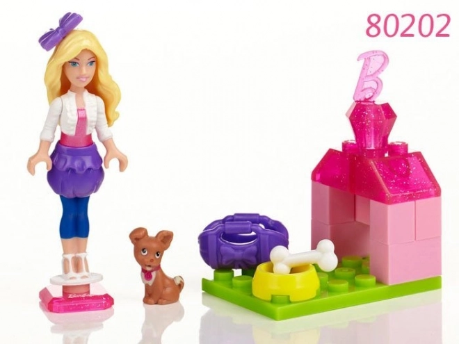 Mega Bloks Barbie Bábika Pasujúca do Kociek