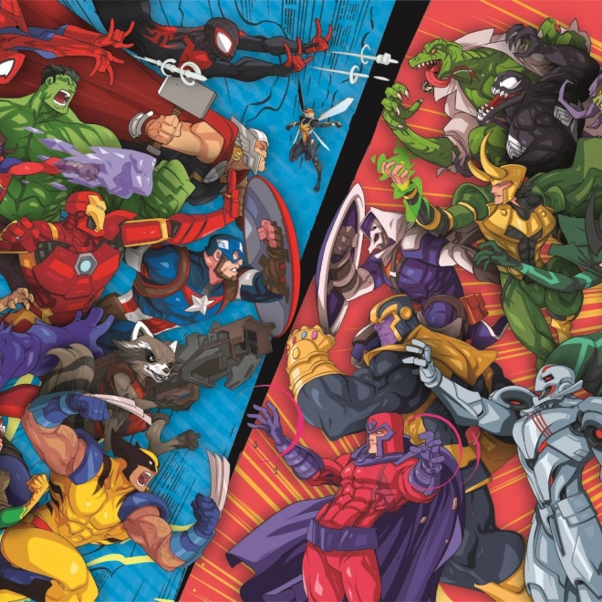 Clementoni Puzzle Marvel: Hrdinovia vs. Zloduchovia 104 dielikov