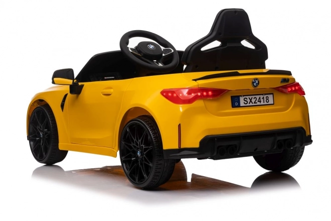 Auto na akumulátor BMW M4 žlté