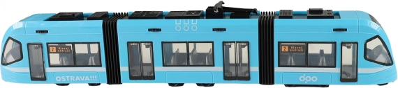 Moderná električka Ostrava modrá 47 cm