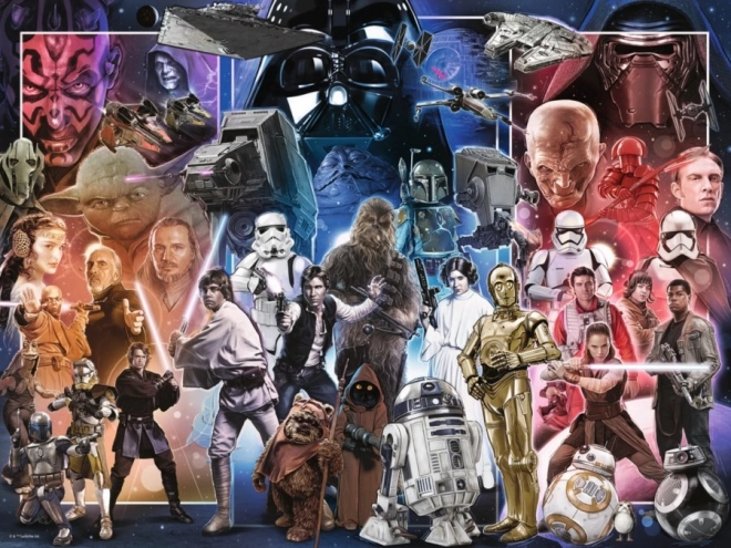 Disney: Vesmír Star Wars Puzzle s 1500 Kúskami