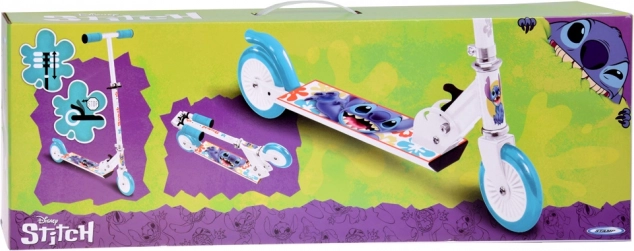 Skladacia kolobežka Disney STITCH biela pre deti do 50 kg