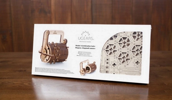 Ugears 3D puzzle - Číselný zámok 34 dielikov