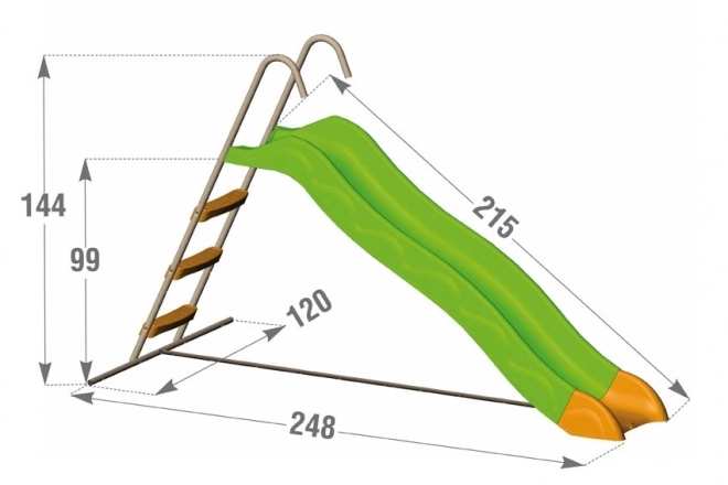 Šmýkačka 210 cm Tobogány