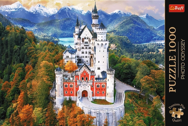 Puzzle 1000 dielikov - Premium Plus - Foto Odyssey - Zámok Neuschwanstein, Nemecko