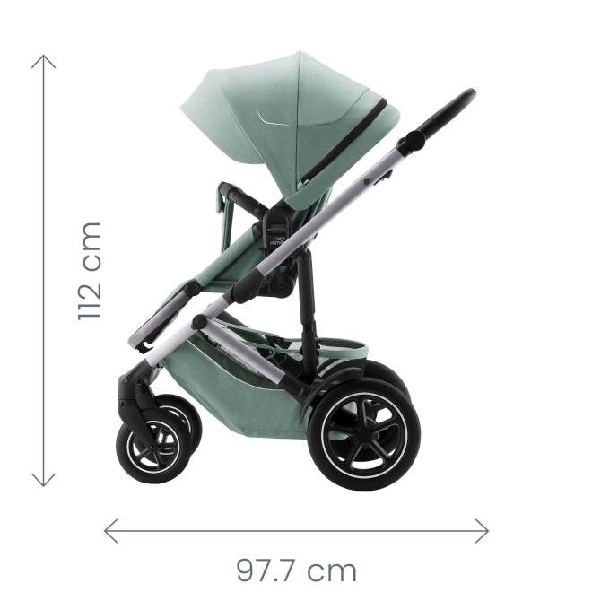 Kočík Smile 5Z s autosedačkou Baby-Safe Pro v Jade Green