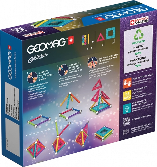 Geomag Glitter 22 dielov