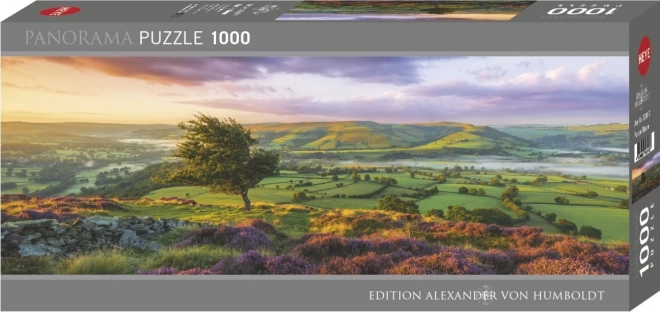 Panoramatické puzzle Purpurový rozkvět 1000 dielikov