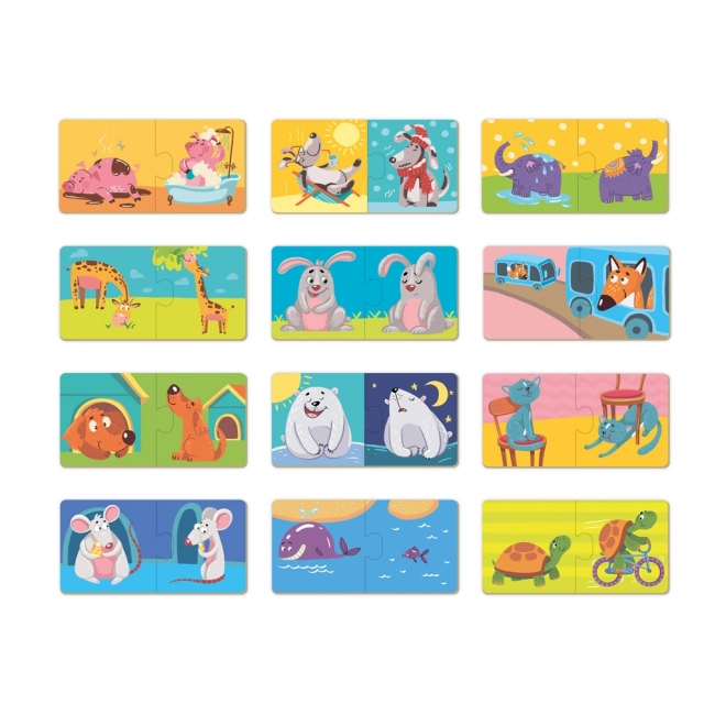 Puzzle Duo Protiváhy -12x2 dielikov