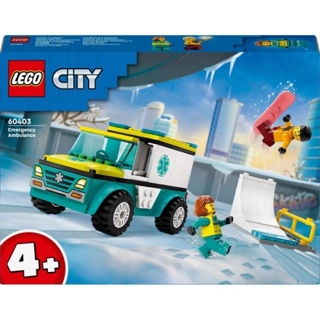 LEGO City Sanitka a Snowboardista