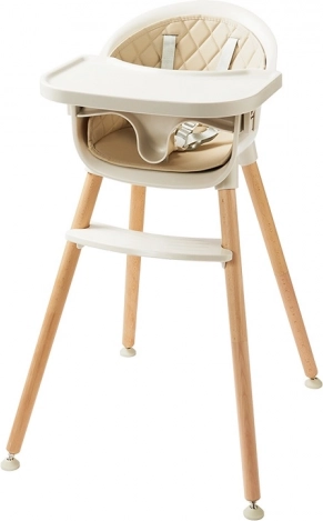 Detská jedálenská stolička béžová 2Kids Toys