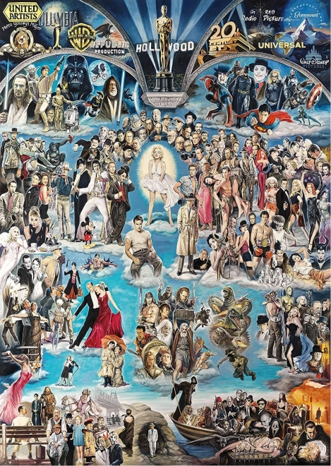 Puzzle Hollywood - Sieň slávy 3000 dielikov