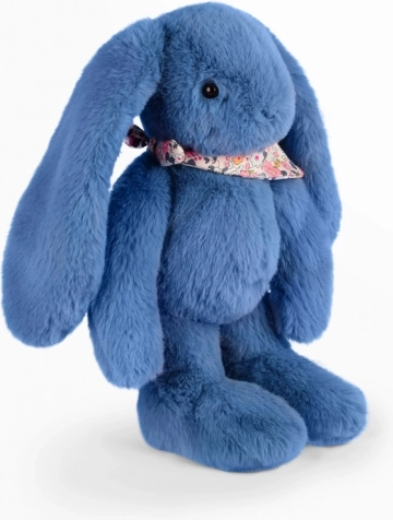 Plyšový králik s modrou šatkou 35 cm