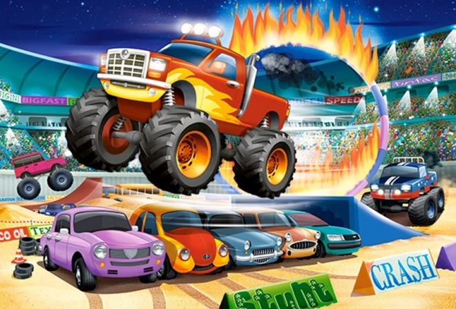 Puzzle 40 dielikov Maxi Jumping Monster Truck