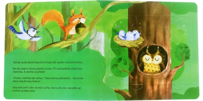 Moja knižka s reťazovým puzzle: Lesné zvieratká
