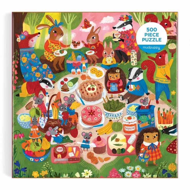 Puzzle Piknik v lese 500 dielikov