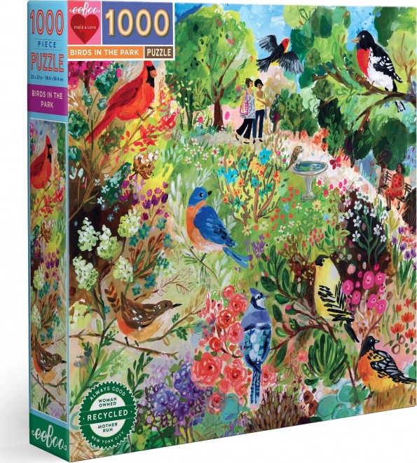 Puzzle Ptáci v parku 1000 dielikov