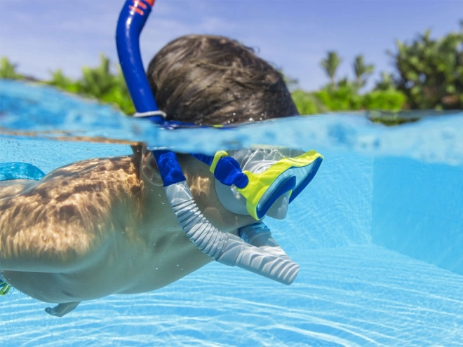 Maska s šnorchlom na potápanie Hydro Swim pre deti od 7 rokov