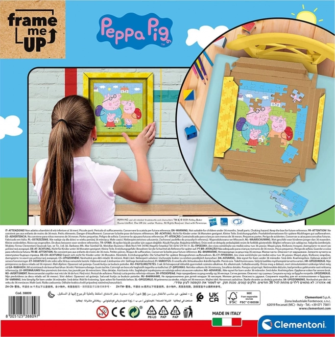 Peppa Pig puzzle 60 dielikov ramkové Clementoni