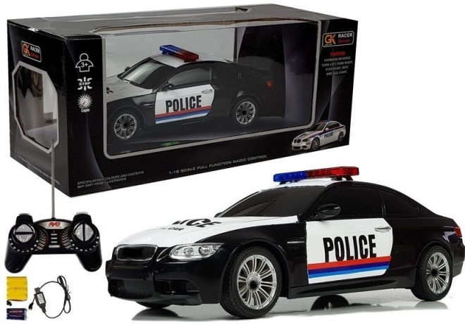 Zábavné Policajné Auto na Diaľkové Ovládanie 1:18