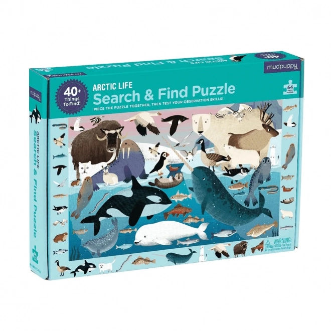 Mudpuppy Puzzle Skladaj A Hľadaj Život V Arktíde