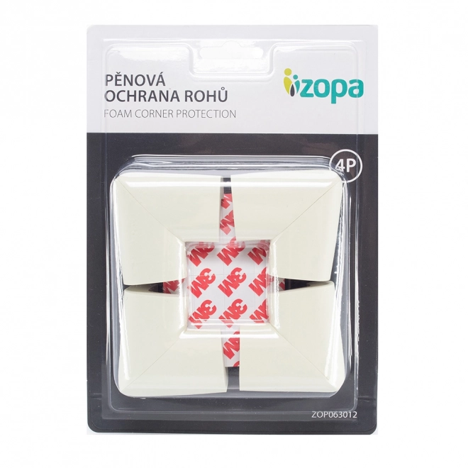 Pena na ochranu rohov, 4 ks, off white