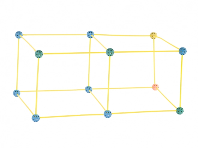 Kreatívne stavebné kocky rúrky stan alebo dom