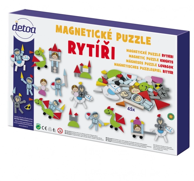 Magnetické puzzle rytieri