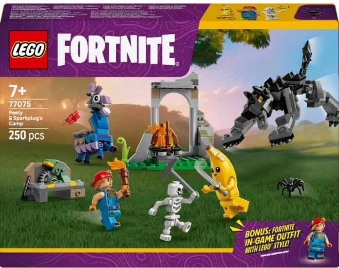 LEGO Fortnite Peely a Sparkplug Táborisko