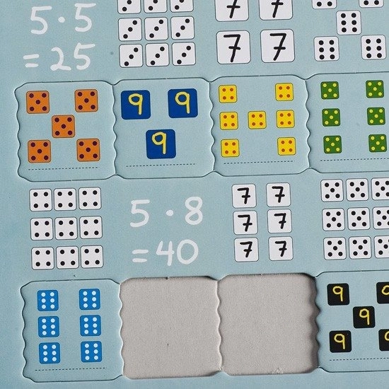Larsen Vedomostné puzzle Násobenie s kockami