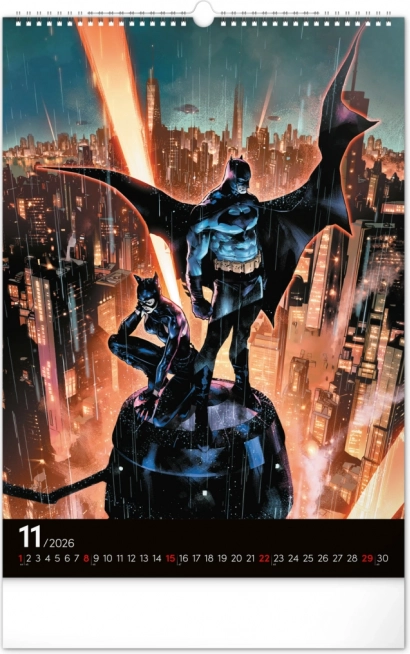 Nástenný kalendár Batman Dark 2026