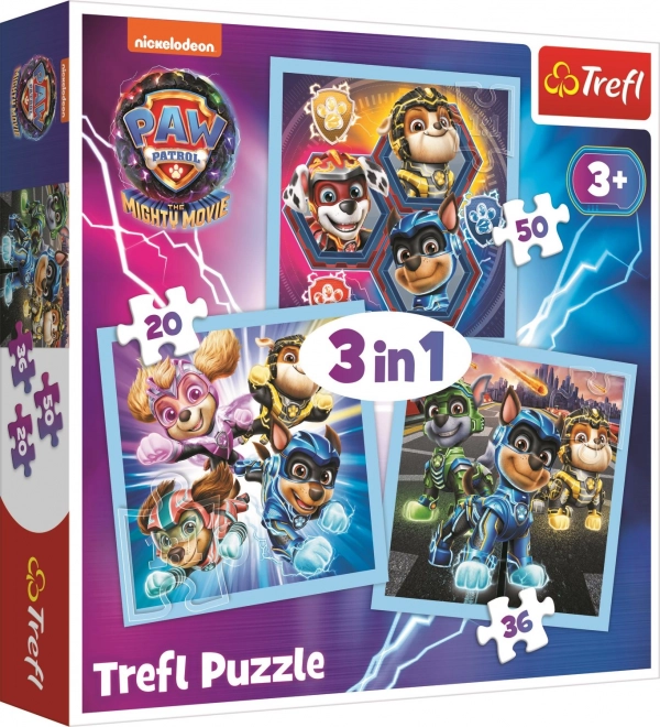 Puzzle 3v1 Paw Patrol Mighty Pups