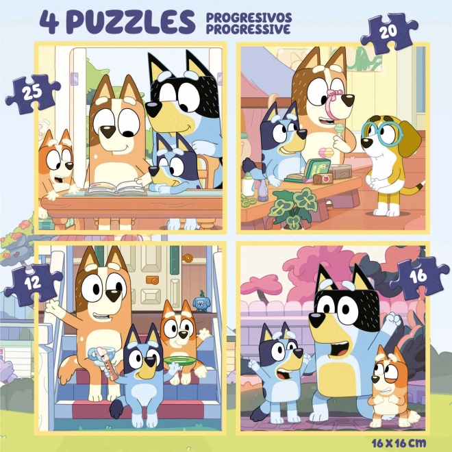 Educa Puzzle v Kufríku Bluey 4v1