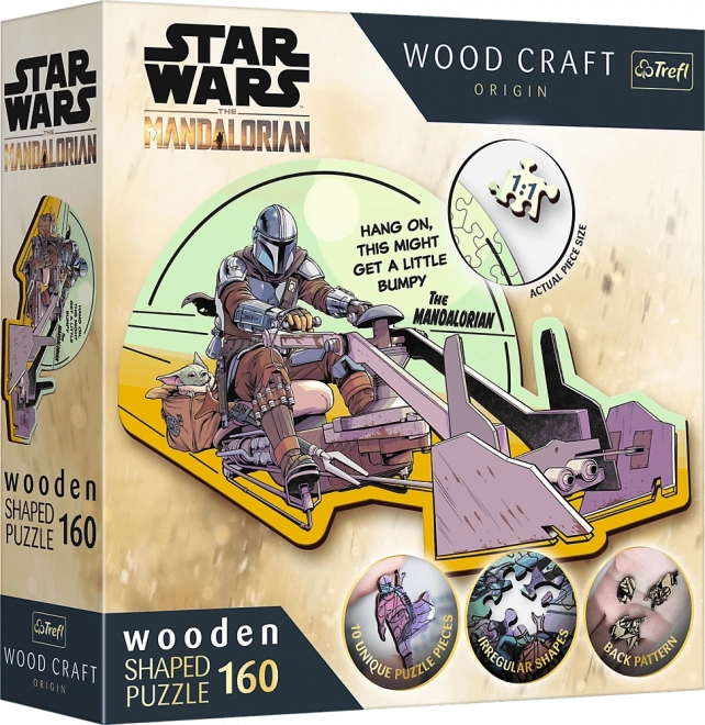 Trefl Wood Craft Origin puzzle Mandalorian: Stretnutie 160 dielikov