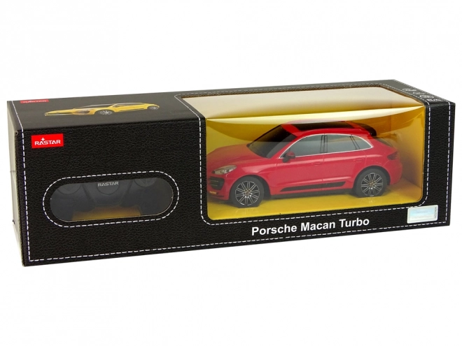 Auto R/C Porsche Macan Turbo 1:24 Rastar – Červená