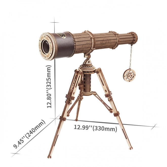 Teleskop - 3D drevená stavebnica