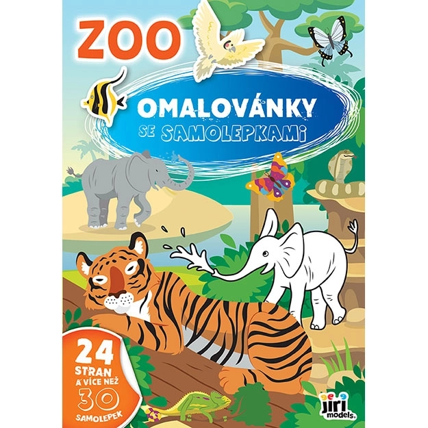 Omaľovánka so samolepkami ZOO