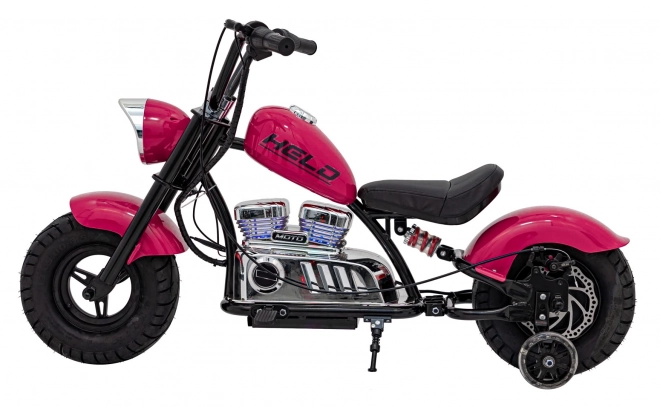 Detský motocykel Chopper Warrior ružový