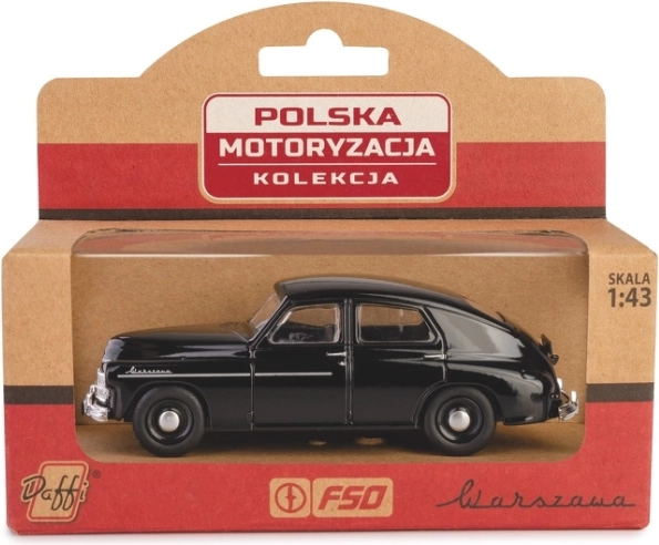 kovový model warszawa m20 1:43 – čierny