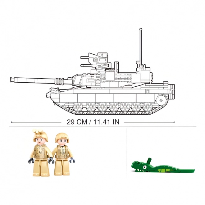 Sluban stavebnica Bitevný tank M1A2 Abrams